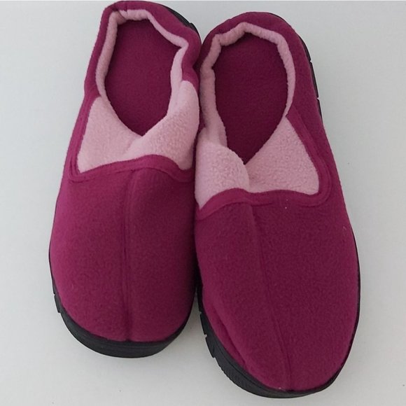 AVON | Unisex Clog Memory Foam Slippers Fuchsia Pink Large Size (9-10) - Picture 5 of 6